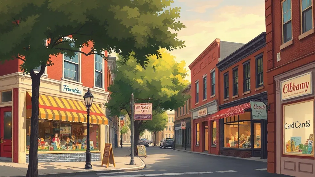 Illustration for the Albany toy shop guide