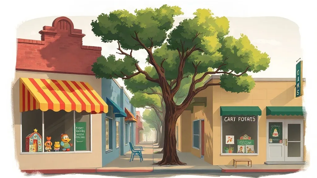 Illustration for the Brownsville toy shop guide