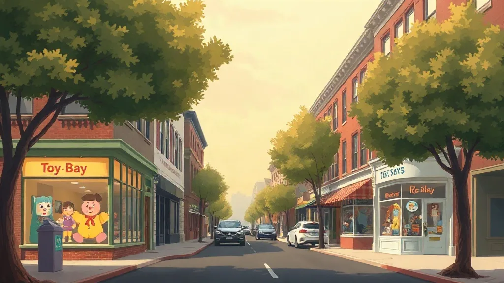 Illustration for the Paramus toy shop guide