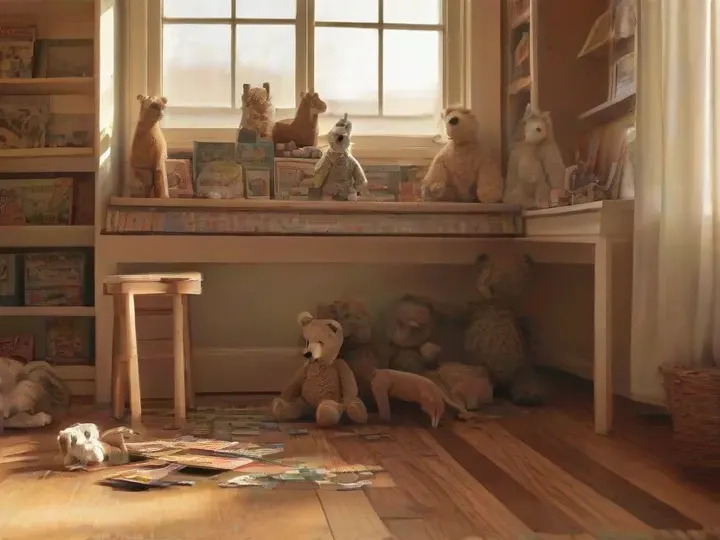 Illustration of Teaching Toys & Books
