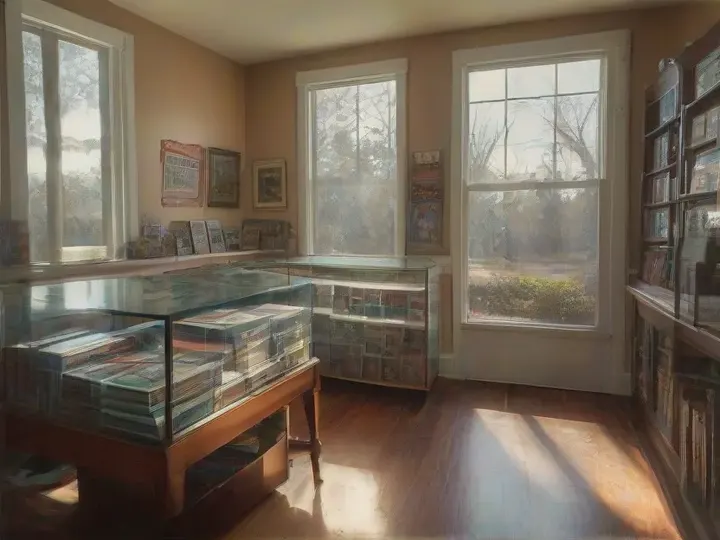 Illustration of Trading Card Attic