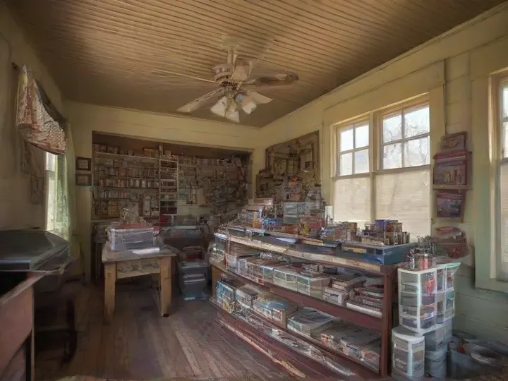Illustration of Treasure Trove Hobby Store